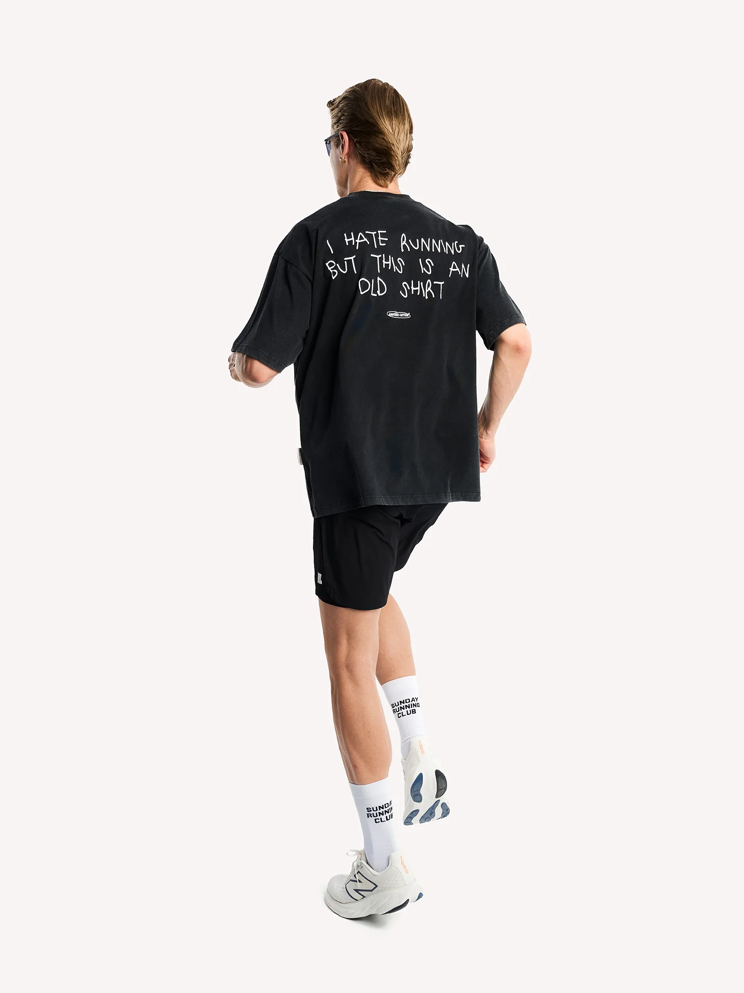 Hate Running Washed T-Shirt - Image 3