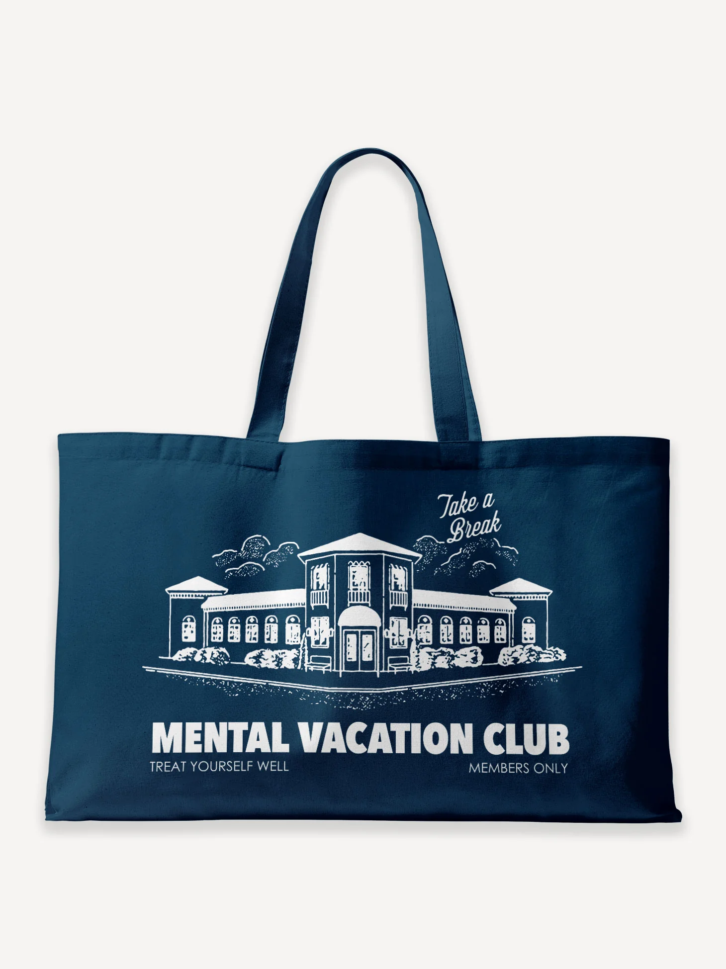 Mental Vacation Club Oversized Canvas Bag